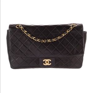 Chanel Vintage Quilted Single Flap Bag